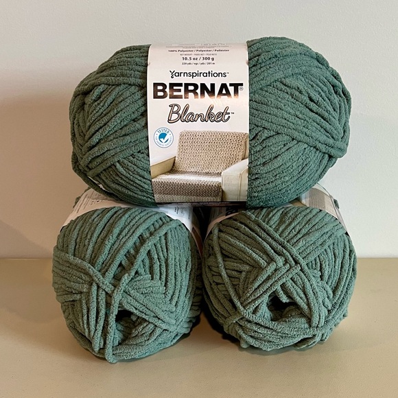 Bernat Blanket Yarn in Smoky Green - Picture 1 of 6